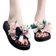thumbnail image 3 of Rciityk Pinks Women's Wedge Sandals Bohemian Flower Wedges Slippers Summer Sandals Non-slip Beach Shoes - Summer's Best Shoes, 3 of 6