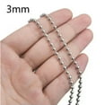 thumbnail image 6 of QQTDFG 1.5-12mm Fashion New Women Men's Stainless Steel Silver Bead Ball Chain Necklace-Silver-1.5mm-20inch or 50cm, 6 of 9