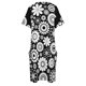 thumbnail image 4 of Vestido suelto estilo coreano para mujer en vestido largo con estampado floral blanco estilo moderno medio estilo vintage, 4 of 6