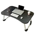thumbnail image 2 of Escritorio plegable para computadora portátil, escritorio plegable para computadora portátil, mesa de cama plegable negra, mesa de cama plegable para computadora portátil, diseño a prueba de futuro, 2 of 12
