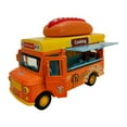 thumbnail image 4 of Diecast Pull Back Car Toy with Opening Doors, Bright Color Mini Alloy Car Model, Hot Dog, 4 of 9