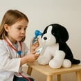 thumbnail image 6 of Weigedu Border Collie Puppy Dog Stuffed Animal Black and White 11 Inch, 6 of 11