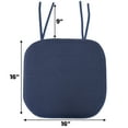 thumbnail image 3 of Memory Foam Honeycomb Non-Slip Back Chair Cushion Pad with Ties 2, 4, 6 or 12 Pack, 3 of 5