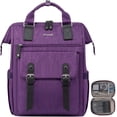 thumbnail image 1 of Mochila para portátil LOVEVOOK de 15.6 pulgadas para mujer con puerto USB, color morado, 1 of 5