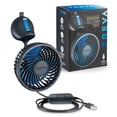 thumbnail image 2 of Ventilador Treva de 3.5 pulgadas con ventosa de 3 velocidades, alimentado por USB, negro, 2 of 8