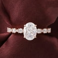 thumbnail image 3 of solitaire jewels 1.75CT Oval Moissanite Solitaire Engagement Ring For Women, 18K Rose Gold, 3 of 6