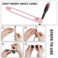 thumbnail image 3 of Organizador de cables de silicona Nearockle, 16 unidades, color rosa, 3 of 6