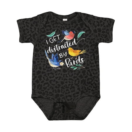 

Inktastic I Get Distracted by Birds Gift Baby Boy or Baby Girl Bodysuit