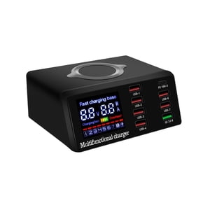 100W Chargeur sans fil PD Chargez rapidement l'adaptateur de chargeur Usb Chargeur rapide Station de recharge, facile à utiliser