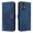 Blue, variant on Case for Ulefone Note 21 Card Slots Cover Pu Leather Rfid Blocking Magnetic Closure Flip Folio Wallet