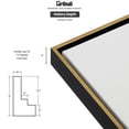 thumbnail image 3 of Cardinali Renewal Core Floater Frame, Black/Antique Gold, 20X30", For 1-1/2" Deep Canvas, 4 Pack - Open Back Floating Canvas Frames, No Glass or Backing, Hardware Included, 3 of 7