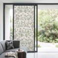 thumbnail image 4 of Farmhouse Sage Green Window Privacy Film, Vintage Flower Leaf Botanical Static Cling UV Sun Blocking Tint Film Heat Control Windows Films for Bedroom Bathroom, Window Stickers 35.4"x78.7", 4 of 8