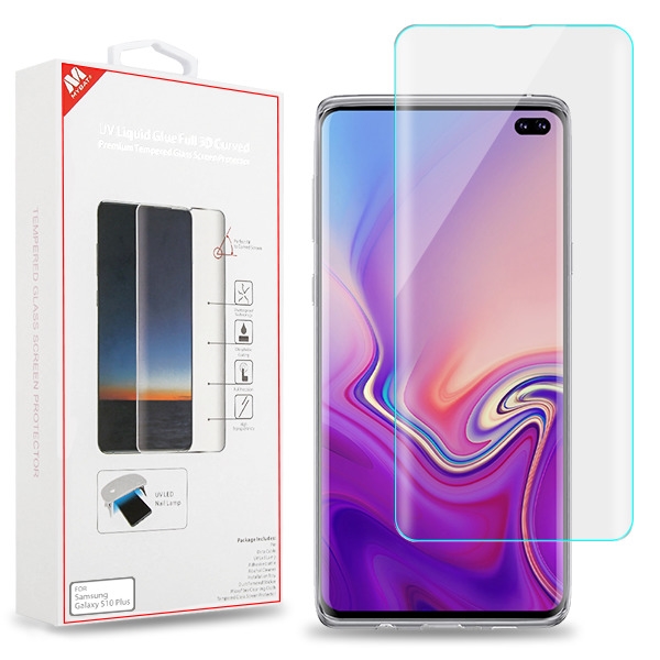Its Easy Installation 3 Packs Galaxy S10 6.1 UV Tempered Glass Screen Protector with UV Light Compatible with UltraSonic Fingerprint Scanner UV Gel Application