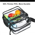thumbnail image 4 of Bolso transparente de PVC, bolso cruzado portátil de viaje JM, 4 of 5