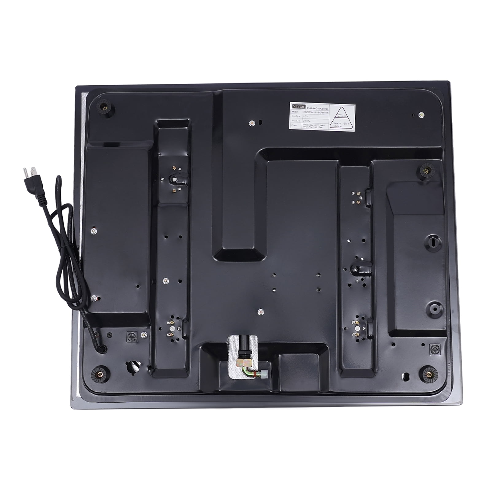1 PCS Black 4 Burner Gas Cooktops, Used in Homes, Hotels, Restaurants, for Frying, Boiling, Stewing and Braising