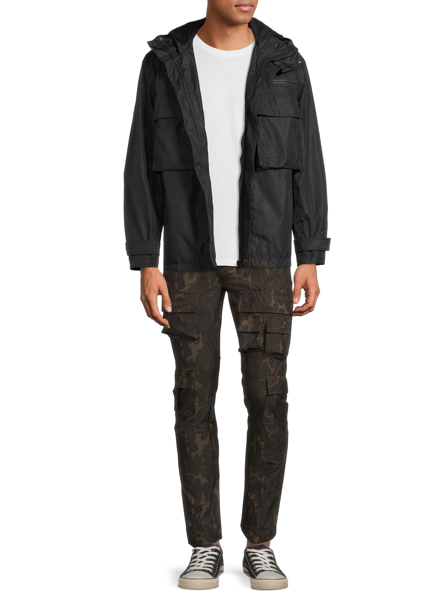 American Stitch Men's Twill Oversized Military Pocket Jacket