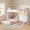 White, variant on Aunfebrco Twin Over Twin Low Bunk Bed with 9 Storage Drawers and 1-tier Open Shelf,L-Shaped Bunk Bed with LED Light,Metal Twin Floor Bunk with 13.4''H Safety Guardrail and Inclined Ladder,White