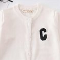 thumbnail image 6 of NOLDARES Baby Cardigan Sweater Romper Pullover Soft Knit Clothes Lightweight Long Sleeve for Boy Girl Infants & Toddlers(White,18-24 M), 6 of 7