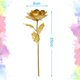 thumbnail image 5 of Flor de rosa dorada, flor de rosa preservada, rosas que nunca se desvanecen Idea de regalo Idea de regalo para el día de San Valentín, día de la madre, día de acción de gracias, Navidad, cumpleaños,, 5 of 5