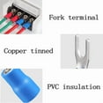 thumbnail image 4 of 50PCS Fork Crimp Terminal Electrical Wire Connectors Spade Lugs Quick Splice Cables Insulation Shoe Plugs For Connection Screw, 4 of 5