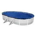 thumbnail image 2 of SET SunSolar Energy Technologies- Super Duty series Above Ground Solid Pool Cover for 21x41 Ft Oval Swimming Pool - Winter Pool Cover with Sturdy Cable and Winch 15-Yr warranty. Cover Clips Included., 2 of 8