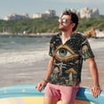 thumbnail image 3 of Mens Short Sleeve Button Up Shirts, Casual Party Shirts Stylish Beach Shirt Gifts for Men, 3 of 7