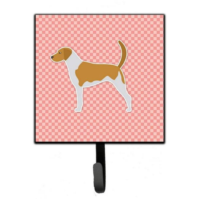 American Foxhound Checkerboard Pink Leash or Key Holder