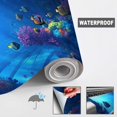 thumbnail image 5 of Canvas Modern Wallpaper Murals 3D Bright Underwater Coral Scene Tropical Fish Peel and Stick Removable Self-Adhesive Wall Stickers for Nursery Kids Bedroom TV Wall Decor, 5 of 5