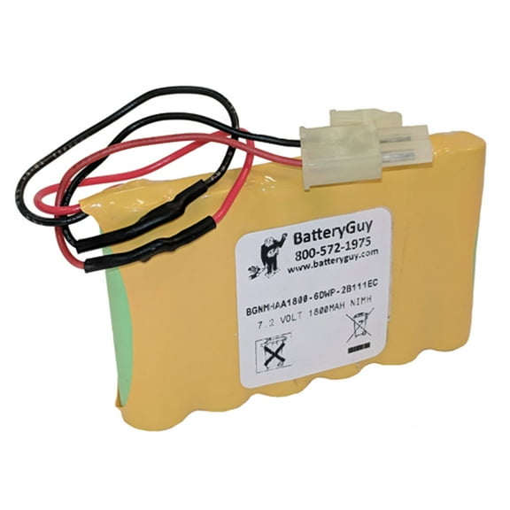 Nickel Metal Hydride Battery 7.2V 1800mAh ~ BGNMHAA1800-6DWP-2B111EC