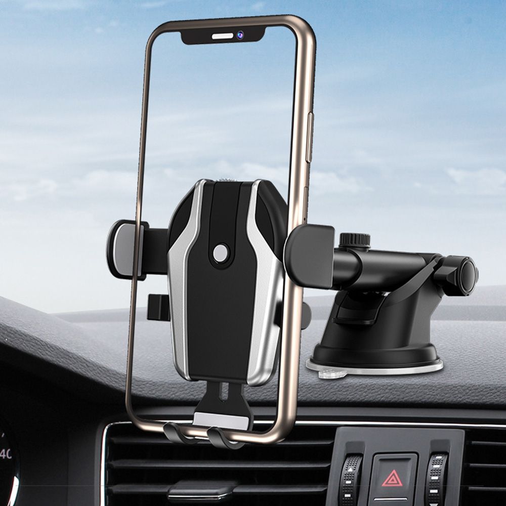Useful Car Bracket GPS Holder Accessories Universal Mount Vehicle Mounts Car Phone Holder. Air Vent Mount Suction cup bracket GREY - image 5 of 8