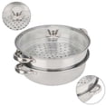 thumbnail image 5 of 2-layer stainless steel steamer - 27 cm/11 inches, cooker, double boiler, steamer for soup, 5 of 5