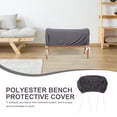 thumbnail image 2 of Dining Bench Cover Polyester Bench Protector Stretch Piano Bench Cover, 2 of 8