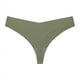 thumbnail image 1 of Xiao Hua Ropa interior sin costuras para mujer, bragas sexys de encaje estilo hipster, tanga, bragas, ropa interior para mujer, 3 piezas (verde negruzco, L), 1 of 2