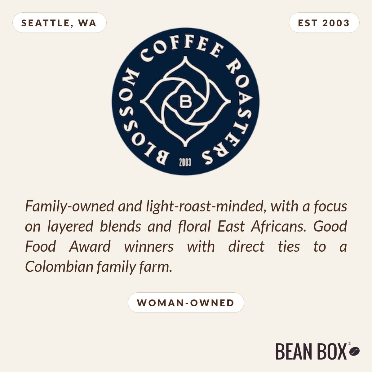 Nectar Blend - Roasted by Blossom Coffee Roasters - Whole Bean Coffee - 2lb Bag