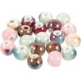 thumbnail image 4 of SWETRACE 20Pcs Round Ceramic Beads for Jewelry Making Assorted Color Women Craft Enthusiasts Christmas, 4 of 8