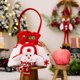 thumbnail image 1 of Bolsas de regalo navideñas con muñecos de muñeco de nieve de Papá Noel - Bolsillo de cordón tejido de 8,66x7,48 pulgadas para caramelos y pequeños regalos, 1 of 6