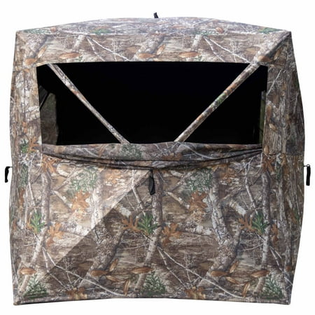 Rhino Ground Blind RB140 3 Person - Realtree Camo - 58"x58"x66"