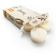 Cinnamon Vanilla Tealight Candles - 6 Beige Premium Scented Tea Lights - Natural Oils - Shortie's Candle Company