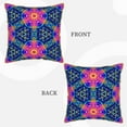 thumbnail image 3 of Fotbe Bright Turtles Pattern Velvet Decorative Throw Pillow Covers with Elegant Piping, Soft Plush Cushion Cover for Sofa, Bed, Car, Office-18"x18", 3 of 8