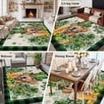 thumbnail image 5 of Large Area Rugs for Living Room Bedroom, St Patricks Day 8'x10' Rug Washable Carpet Runner Indoor Outdoor, Farmhouse Watercolor Dogs Green Shamrock Non Slip Floor Mats Rug for Kitchen, Patio, 5 of 8
