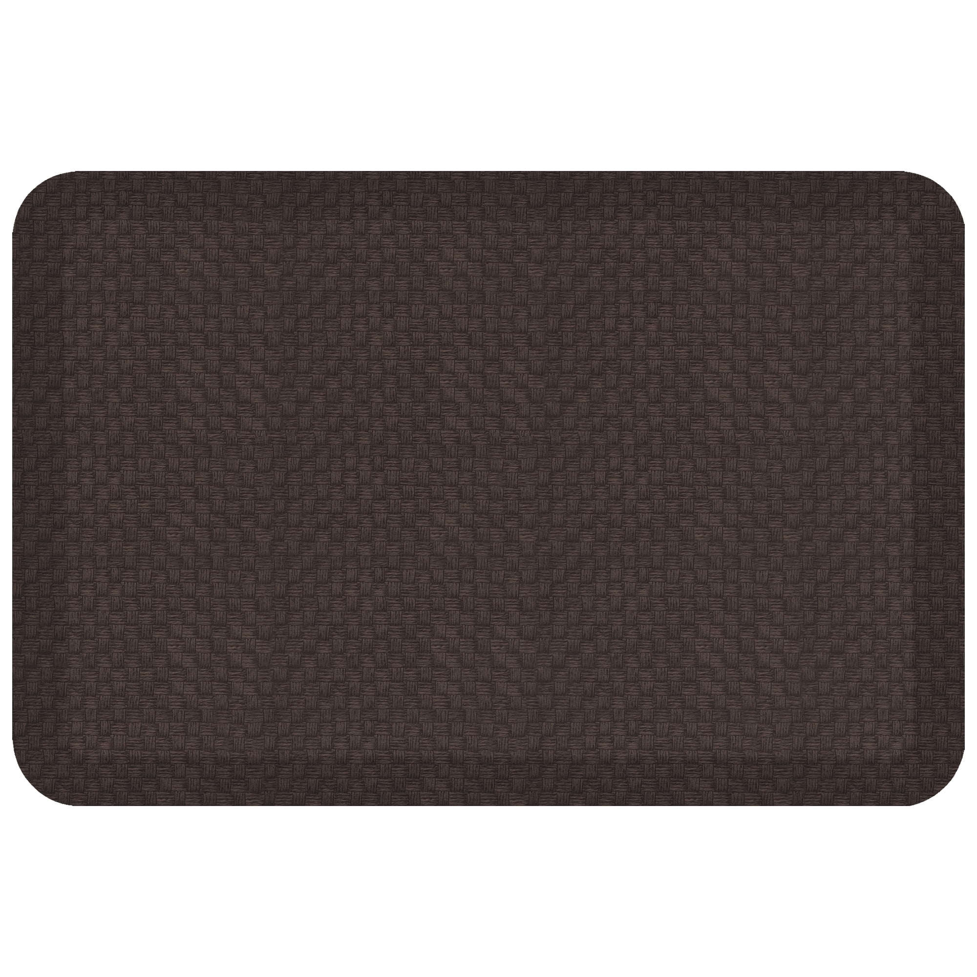 GelPro Designer Comfort Anti-Fatigue Flatweave Kitchen Floor Mat, Brownie, 20"W x 30" L