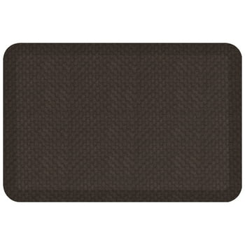 GelPro Designer Comfort Anti-igue Flatweave Kitchen Floor Mat, Brownie, 20"W x 30" L