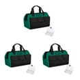 thumbnail image 3 of stanreset 1/2/3/5 Tool Bag with Reflective Strip Electrician Bags Storage Box Adjustable Wear-Resistant Large Capacity Maintenance Pouch Black Green/13 inch 3PCS, 3 of 6