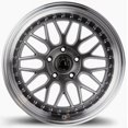 thumbnail image 2 of Aodhan AH02 5x120 19x8.5 +35 Hyper Black w/ Machined Lip, 2 of 3