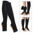 thumbnail image 4 of Sport Socks, Elasticity Socks 2Pcs Middle Tube Three-dimensional Weaving  For Woman For Man Zipper Socksblack + Copper Bottom, 4 of 8