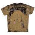 thumbnail image 2 of Affliction Clothing Men's T-Shirt High Stakes Felt Graphic Wood Dip Dye Tee (Small, Wood Thrush), 2 of 7