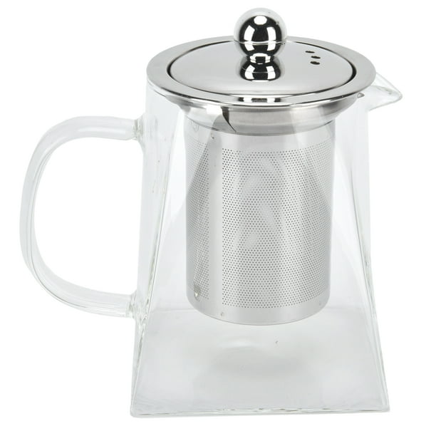 Tetera de Vidrio Transparente con Tetera Resistente al Calor Jadeshay