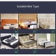 thumbnail image 4 of Dark gray headboard cover protector 140cm washable dustproof, 4 of 4