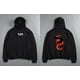 thumbnail image 1 of Sudadera con capucha de algodón para hombre, suéter informal con estampado gráfico, ropa deportiva de gran tamaño, color negro liso, para gimnasio, S-6XL xuanjing unisex, 1 of 2