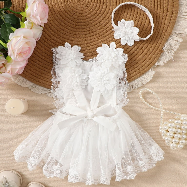 Gubotare Baby Boho Dress Baby Girl Tulle Dress Romper Sleeveless Bodysuit  Knot Front Pleated Bodysuit Mesh Princess Outfits 0 3 6 9 12 18 24 Months ( White,Size 0-3 Months) - Walmart.com